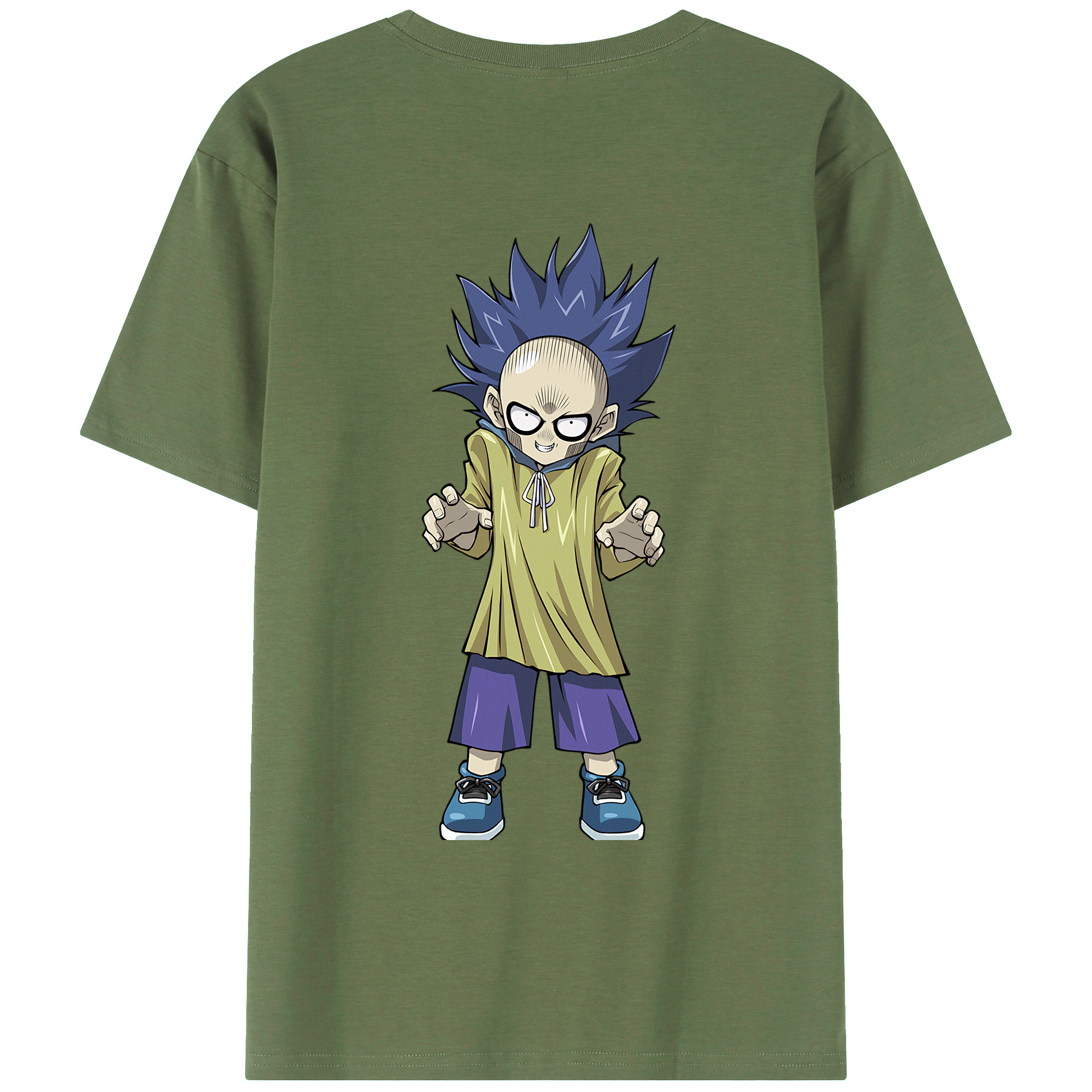 （画像用） 遊☆戯☆王 Yu-Gi-Oh! 綿100％ メンズ半袖Tシャツ（バックプリント） 通気性